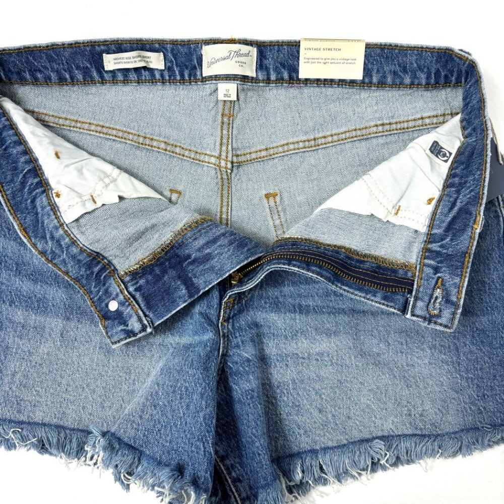Universal Thread Vintage Stretch Highest Rise Shortie Shorts NWT - Picture 3 of 13